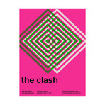 The Clash 1981 // Pink (Paper Print: 16"W x 22"H)