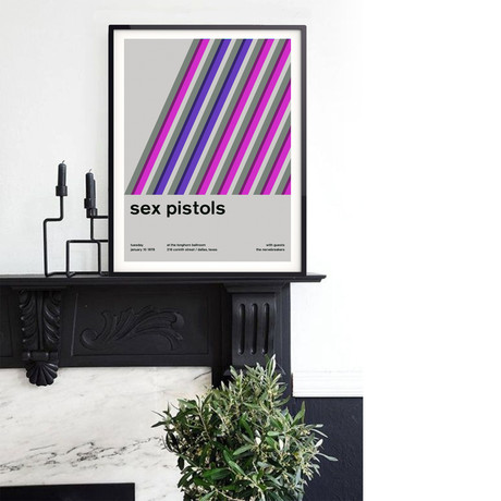Sex Pistols 1978 // Pink (Paper Print: 16"W x 22"H)