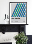 Sex Pistols 1978 // Blue (Paper Print: 16"W x 22"H)