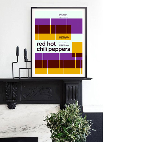 RHCP 1985 // Purple (Paper Print: 16"W x 22"H)