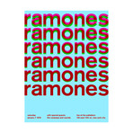 Ramones 1978 // Blue (Paper Print: 16"W x 22"H)