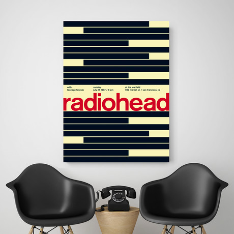 Radiohead 1997 // Yellow (Paper Print: 16"W x 22"H)