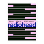 Radiohead 1997 // Pink (Paper Print: 16"W x 22"H)