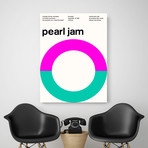 Pearl Jam 1991 // Pink (Paper Print: 16"W x 22"H)