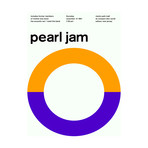 Pearl Jam 1991 // Orange (Paper Print: 16"W x 22"H)