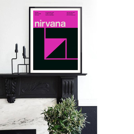 Nirvana 1988 // Pink (Paper Print: 16"W x 22"H)