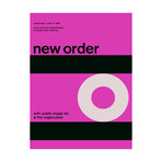 New Order 1989 // Pink (Paper Print: 16"W x 22"H)