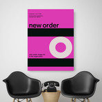 New Order 1989 // Pink (Paper Print: 16"W x 22"H)