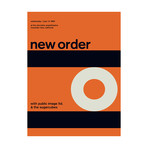 New Order 1989 // Orange (Paper Print: 16"W x 22"H)