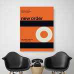 New Order 1989 // Orange (Paper Print: 16"W x 22"H)