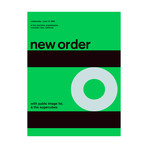 New Order 1989 // Green (Paper Print: 16"W x 22"H)