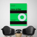 New Order 1989 // Green (Paper Print: 16"W x 22"H)