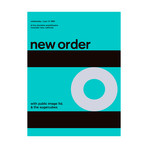 New Order 1989 // Blue (Paper Print: 16"W x 22"H)