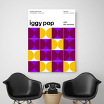 Iggy Pop 1977 // Purple (Canvas Print: 24"W x 30"H)