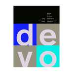 Devo 1977 // Blue (Paper Print: 16"W x 22"H)