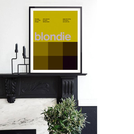 Blondie 1975 // Yellow (Paper Print: 16"W x 22"H)