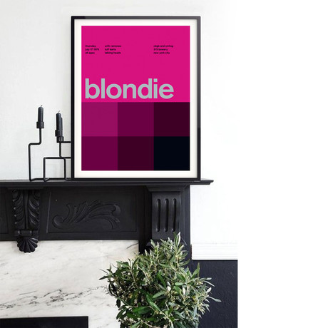 Blondie 1975 // Pink (Paper Print: 16"W x 22"H)