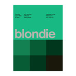 Blondie 1975 // Green (Paper Print: 16"W x 22"H)