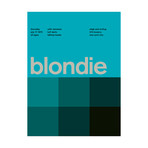 Blondie 1975 // Blue (Paper Print: 16"W x 22"H)