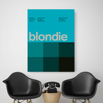 Blondie 1975 // Blue (Paper Print: 16"W x 22"H)