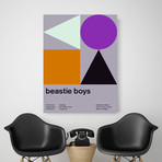 Beastie Boys 1981 // Orange (Canvas Print: 36"W x 48"H)