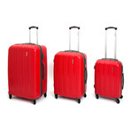 Icon I Hardshell Trolley // Set of 3 // Red