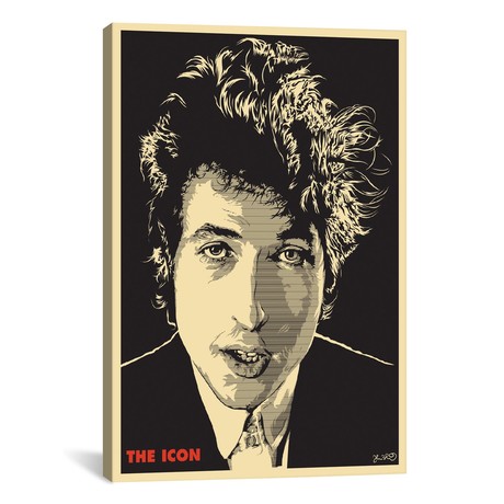 The Icon: Bob Dylan // Joshua Budich (18"W x 26"H x 0.75"D)