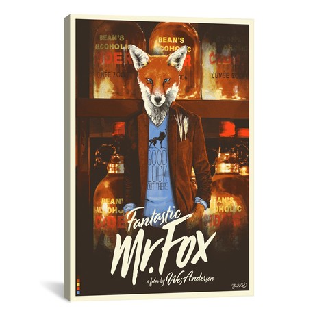 Fantastic Mr. Fox (26"W x 18"H x 0.75"D)