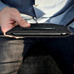 Classic iPad Sleeve // Grey + Black (iPad Mini)