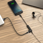 iLinio // Lightning + AUX Adapter (Black)