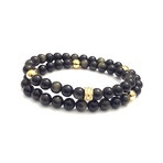 The Quintessential // Golden Obsidian + Gold (Petite)