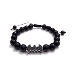 Bat Signal Bracelet // Black Onyx (Small)