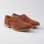 Baily Laceless Cap-Toe Oxford // Brandy (US: 8.5)