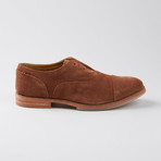 Baily Laceless Cap-Toe Oxford // Brandy (US: 8.5)