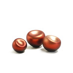 Soft Round Pearl // Ruby Pearl Finish (4"L x 4"W)