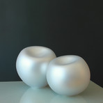 Soft Round Pearl // Silver Pearl Finish (4"L x 4"W)