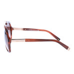 Curved Metal Bar Oversized Aviator // Tortoise