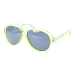 Laurence Sunglasses // Clear + Lime