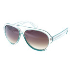 Laurence Sunglasses // Clear + Teal
