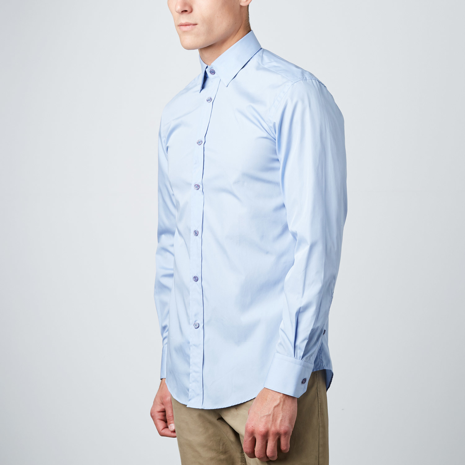 versace blue dress shirt