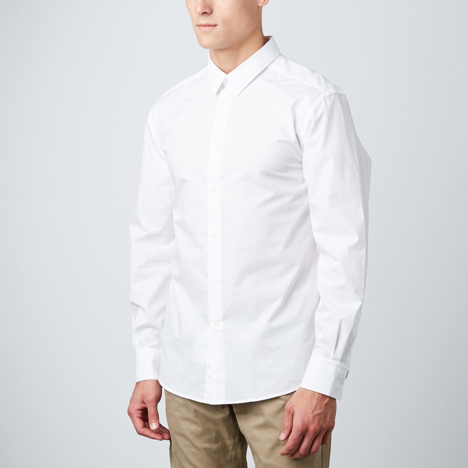 Classic Trend Fit Dress Shirt // White 
