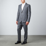 Signoria Plaid Suit  // Grey + Blue (Euro: 54)