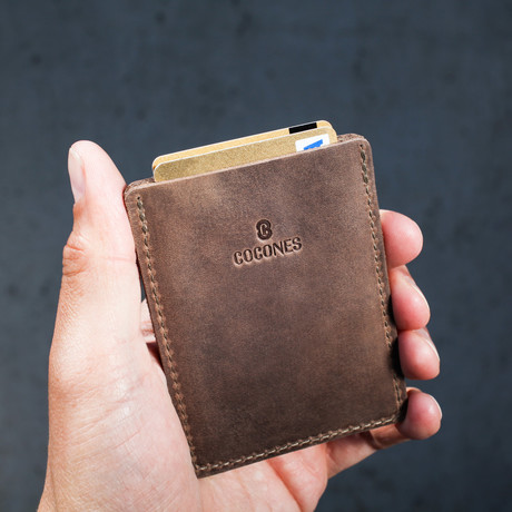 Card Wallet (Grey +Tan)