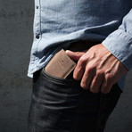 Card Wallet (Grey +Tan)
