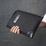Classic iPad Sleeve // Grey + Black (iPad Mini)