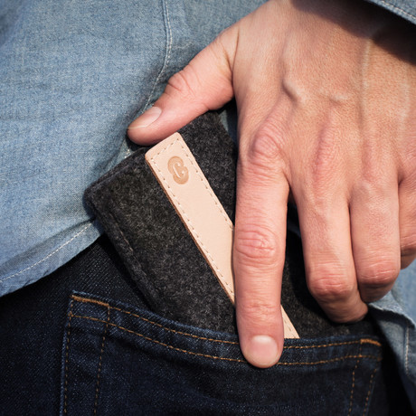 Classic iPhone Sleeve // Grey + Natural