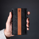 Classic iPhone Sleeve // Grey + Tan (iPhone 6/6S/7)