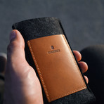 Card Wallet Sleeve // Grey + Tan (iPhone 6/6S/7)