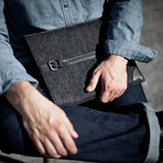 MacBook Sleeve // Grey + Black (MacBook Air 11)