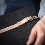 MacBook Sleeve // Grey + Natural (MacBook 12)